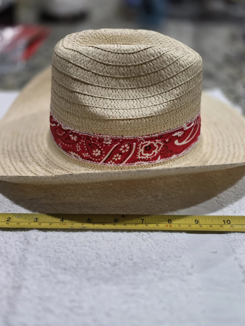 NWOT Cowboy Western Hat with Red Bandana Accent